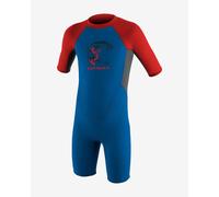 Combinaison en néoprène O'Neill Toddler Reactor 2 2 mm Back Zip manche courte bleu rouge gris enfant - 3