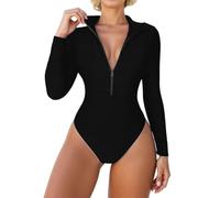 Combinaison en néoprène pour femme - Ultra stretch - Maillot Manches longues - Vêtement de surf - Ensemble tankini élégant - Maillot de bain pour Surf S-XXL