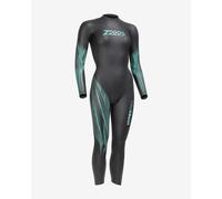 Combinaison en néoprène Zoggs Hypex Pro FS noir bleu turquoise femme - XS