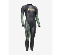 Combinaison en néoprène Zoggs Hypex Ultra FS noir bleu jaune femme - L