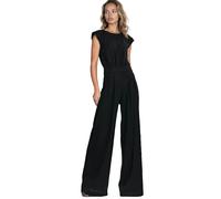 Combinaison en rayonne Ã jambes femme Nife Noir 40