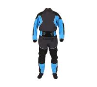 Combinaison Etanche Combinaison Étanche De Kayak 4 Couches For Hommes Joints En Latex Au Cou Et Aux Poignets Surjupe À Double Réglage Velcro Néoprène Verrouillable(Blue,XL)