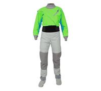 Combinaison éTanche Combinaison étanche en latex for femme, for le kayak, le surf, le rafting, la plongée, les sports et les loisirs, 3 couches(Green,XL)