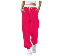 Combinaison étroite Harlan Casual avec Impression Numérique 3D pour Femmes Pantalons de Salopette Taille Haute de Poche Pantalons de Salopette Larges Ensembles Tricot Et Pantalons, Rose chaude, M