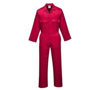 Combinaison Euro Work Polycoton Portwest - Rouge S
