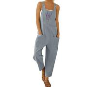 Combinaison Femme Chic pour SoiréE - Combinaison Femme Décontractée à Bretelles Boutonnée pour Un Style Ample et Élégant