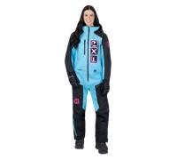 §Combinaison Femme Isolée FXR Recruit F.A.S.T. Noir-Bleu Ciel-Rose Électrique§