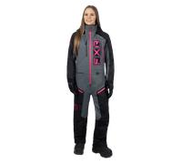 FXR Recruit F.A.S.T. Insulated Costume de motoneige une pièce pour dames, noir-gris, taille 10 pour femmes
