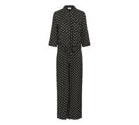 Kaffe, Femme, Combinaisons et Ensembles, Noir, Taille: 40 FR Combinaison Noire à Cravate/Point avec Manches ¾