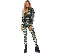Combinaison femme Leg Avenue Pretty Paratrooper Vert L