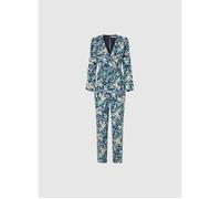 Pepe Jeans Casandra Print Long Sleeve Jumpsuit Bleu XS Femme