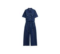 Salsa Jeans 21011488 Short Sleeve Jumpsuit Bleu M / 28 Femme