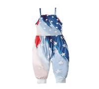 Combinaison Fille Chic Combinaison Une pièce pour bébé Fille,idéale pour la fête Nationale américaine du 4 Juillet.