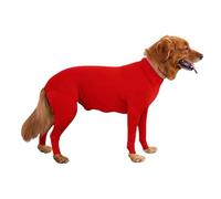 Combinaison for Chien de Taille Moyenne et Grande, idéale for prévenir la Perte de Poils et la récupération chirurgicale.(Red,M)