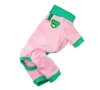 Combinaison for Chien en Peluche à Motif Ours coloré avec Anneau en D, vêtement Confortable et Chaud for Animaux de Compagnie, Pyjama for Chien(Pink,M)