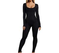 Combinaison For Women Moulante Femme Chic Pour SoiréE Automne Hiver Pantalon Col V Avec Ceinture Large Jambe For Sexy Imprime Fleuri (Z-Noir, S)