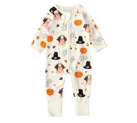 Combinaison Halloween Bébé Onesie Mon 1er Barboteuse Une pièce Garçon Fille Chauve-Souris Survêtement Capuche Citrouille Mignon Fête Festivals Vêtements
