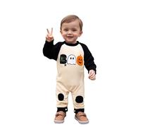Combinaison Halloween Bébé Tenue Mon 1er Barboteuse Citrouille Sourire Tenues Enfant Deguisement Costume Carnaval Nœud Papillon premier d'Halloween