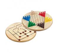 Combinaison Halma-Mühle - Maxi - Bouleau