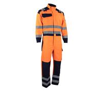 Combinaison haute visibilité ATEX Risk Pratic - orange/ bleu - LMA - 4156