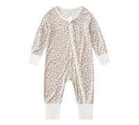 Combinaison Hiver Bebe Fille 6 Mois - et Combinaison pour garçons pour Nourrissons Body bébé Confortable et élégant Usage Quotidien Ramper et Dormir Parfait pour 0 à 24 Mois (Beige 12-18 Months)