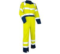 Combinaison HV 2 zips bicolore EN20471 SURVEILLANCE JAUNE MARINE - LMA LEBEURRE - 4106 M