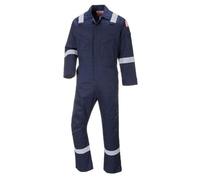 Portwest Combinaison FR50NARXL - Résistante aux flammes et antistatique 350g Marine XL