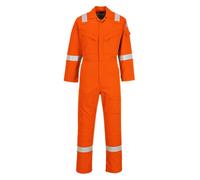 Portwest FR50 Combinaison Réfléchissante Résistante aux Flammes Antistatique et Ignifuge pour Homme avec Protection contre les Arcs Électriques 350g Orange, XL