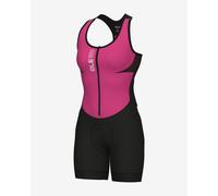 Combinaison intégrale Alé PRAGMA Color Block courte rose intense noir femme - XS