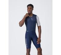 Combinaison intégrale Castelli Saturday Morning bleu nuit blanc - L