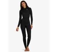 Billabong Combinaison de surf femme Foil 3/2 mm néoprène Manches longues zip poitrine Noir M