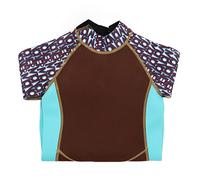 Combinaison intégrale en néoprène 2,5 mm pour Enfants, Manches Longues, Cordon de Serrage au Dos, Chaude et élastique, idéale pour la plongée, la Natation, Le Surf et Le (Taille 6)