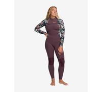 Combinaison intégrale en néoprène Roxy Swell Natural 3/2 mm lilas vert noir femme - XS