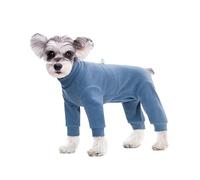 Combinaison intégrale en Polyester for Petits Chiens, idéale for l'automne et l'hiver. Combinaison Chaude à col roulé, Disponible en Plusieurs Couleurs.(Blue,XL)