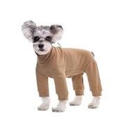 Combinaison intégrale en Polyester for Petits Chiens, idéale for l'automne et l'hiver. Combinaison Chaude à col roulé, Disponible en Plusieurs Couleurs.(Coffee,M)