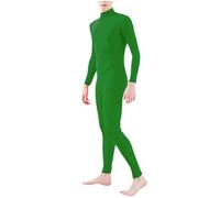 Combinaison intégrale pour homme et femme - Unisexe - Adulte - Body invisible - Costume Lorax - Face ouverte - Deuxième peau - Extensible - Cosplay - Costume d'Halloween, A2 vert., M