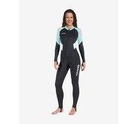 Combinaison intérieure Mares Rash Guard Trilastic Overall à manches longues noir bleu pour femme - S