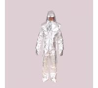 Combinaison isolante résistante à la chaleur, combinaison en feuille d'aluminium composite, tissu en fibre d'aramide ignifugée(Small,500)