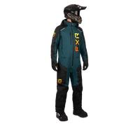 FXR Recruit F.A.S.T. Insulated Costume de motoneige une pièce, vert-jaune, taille M pour homme