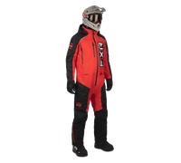 FXR Recruit F.A.S.T. Insulated Costume de motoneige une pièce, noir-blanc-rouge, taille L pour homme