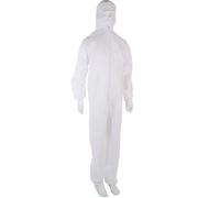 Combinaison jetable à usage unique polypropylène non tissée blanche TXL - 0A7775