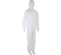 Combinaison jetable à usage unique polypropylène non tissée blanche TXL - 0A7775 Blanc G