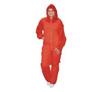 Combinaison jetable rouge taille L/XXL combinaison de peintre combinaison jetable de protection vêtements de protection combinaison de protection XXL 5 pièces