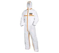 uvex Combinaison de protection jetable 4B 98375 Blanc/Orange Taille M