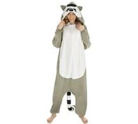 Combinaison Kigurumi Raton Laveur - Gris Blanc G