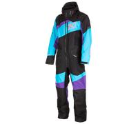 Klim Ripsa 2023 Combinaison de motoneige une pièce, noir/turquoise/violet, Taille XL