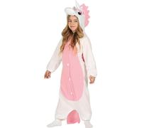 Combinaison licorne blanche rose pour enfants 10 à 12 ans (142-148 cm)