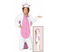 Combinaison licorne blanche rose pour enfants 5 à 6 ans (110-115 cm)