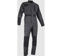 LMA Workwear Potassium 4116 Combinaison simple avec fermeture bicolore au col officier Taille M Longueur intérieure des jambes 84 cm Gris foncé/noir