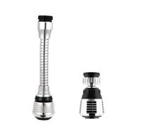 Combinaison longue et courte Douchette Robinet Cuisine 2 Pièces Rallonge Robinet Cuisine robinet pivotant à 360 ° tête de pulvérisateur Embout de robinet Convient pour la cuisine